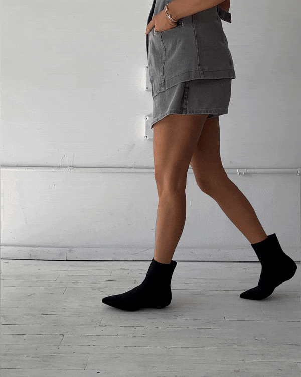 Bottes tricotées noires