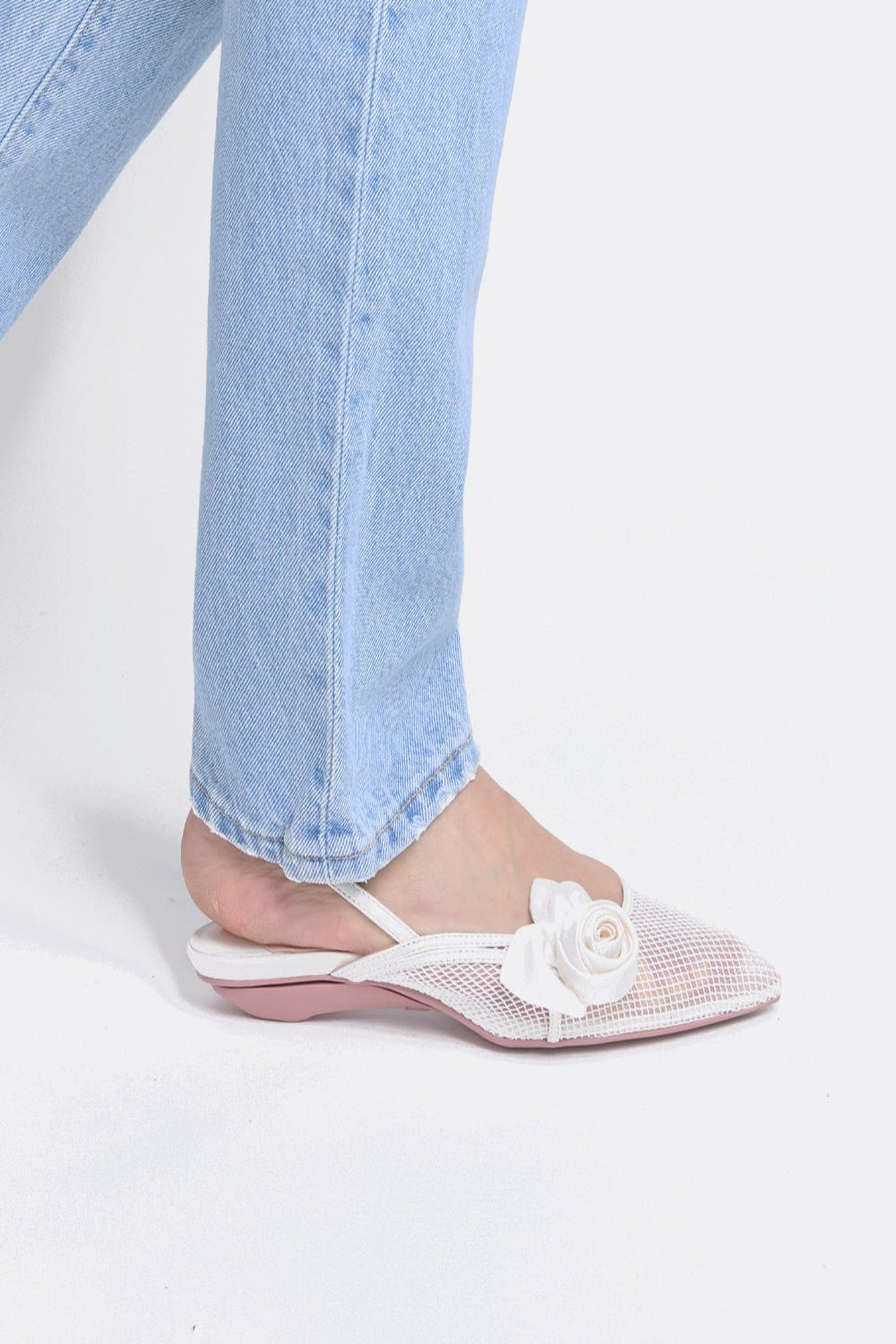 Escarpins Blossom en blanc