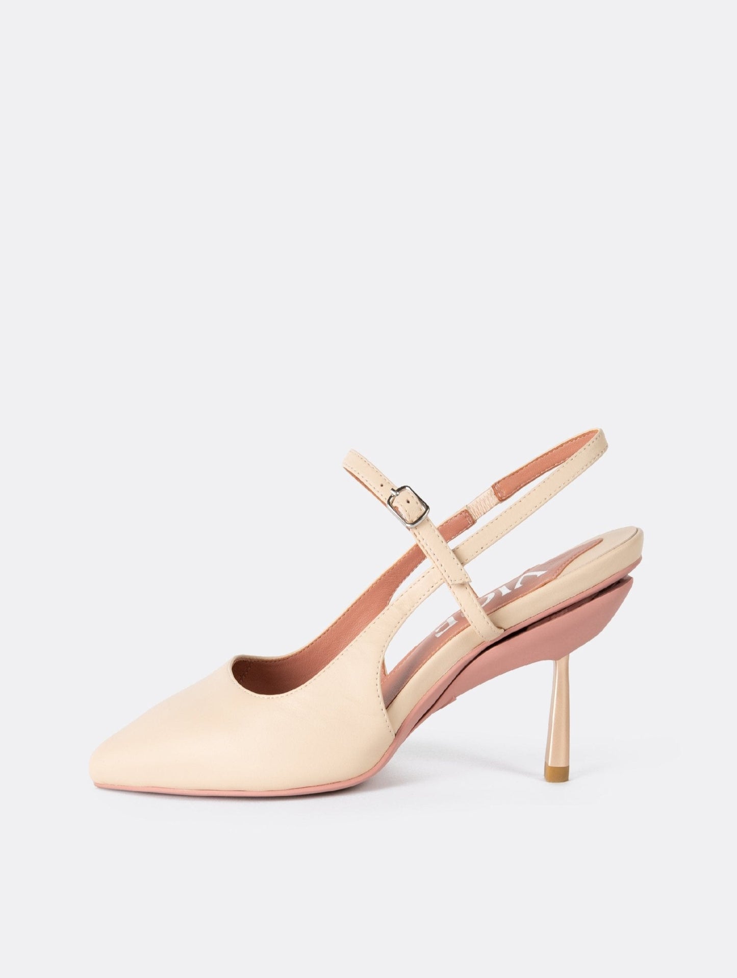 Escarpins à bride arrière en beige
