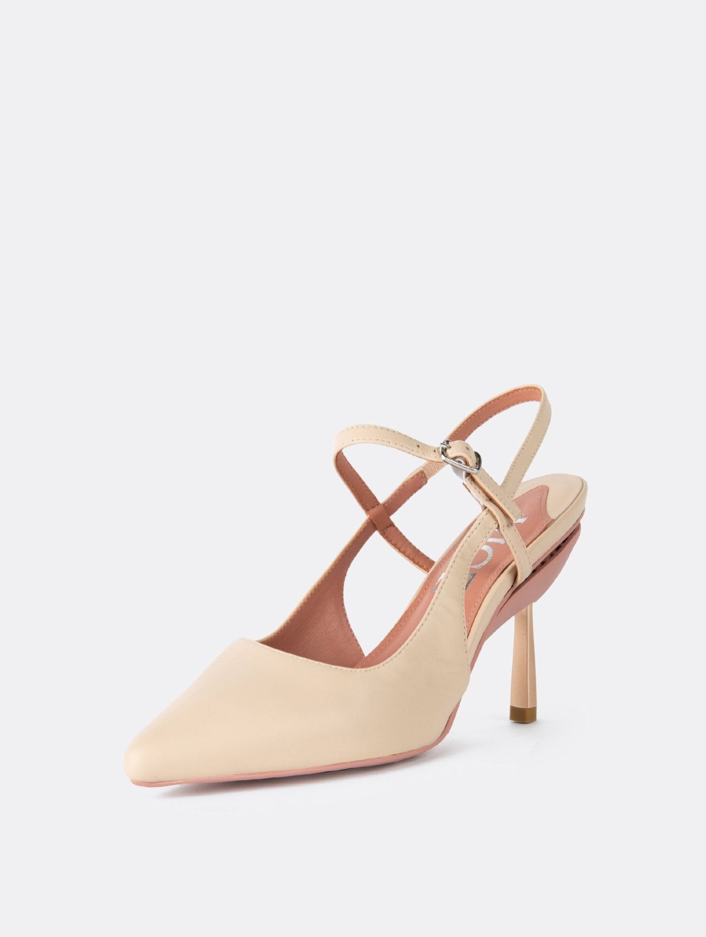 Escarpins à bride arrière en beige