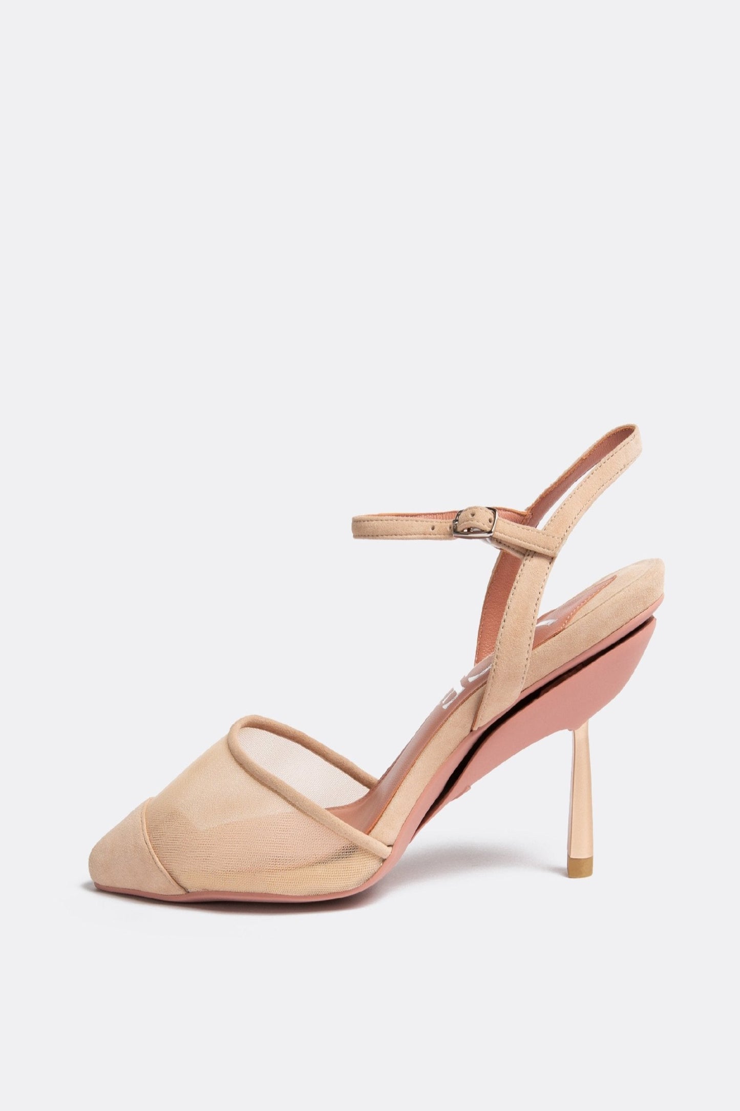 Talon de tous les jours en maille beige