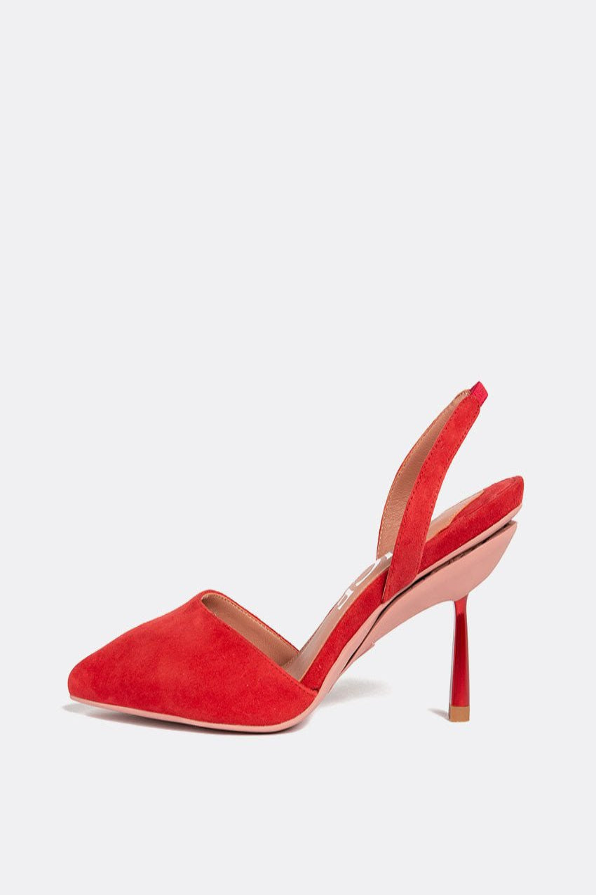 Talon de tous les jours en rouge