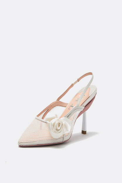 Escarpins Blossom en blanc