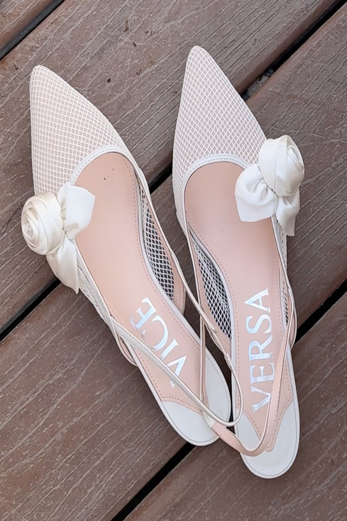 Escarpins Blossom en blanc