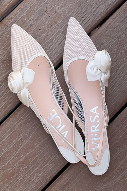 Escarpins Blossom en blanc
