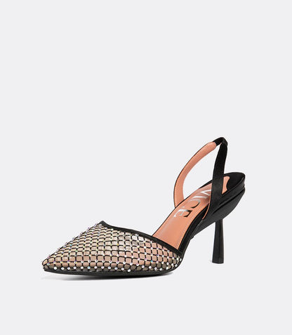 Escarpins de tous les jours en maille cristal