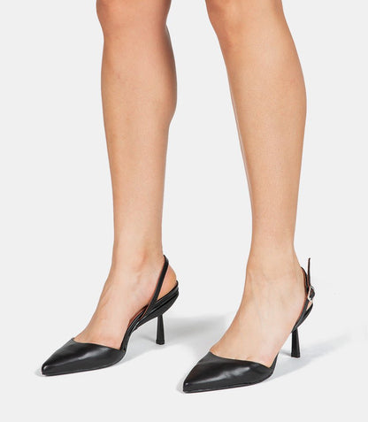 Escarpins de tous les jours en cuir noir