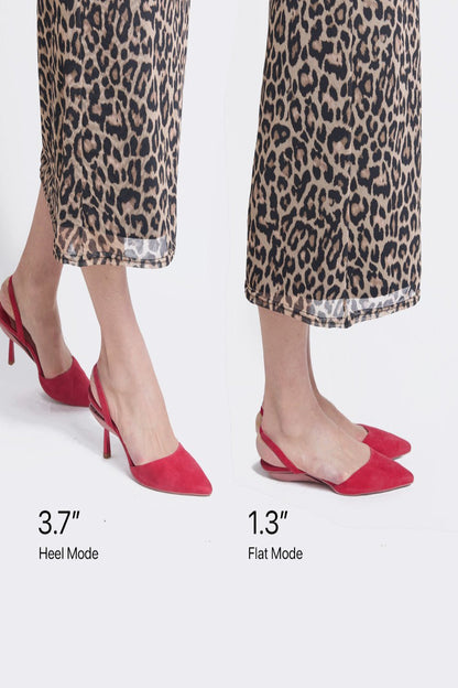 Talon de tous les jours en rouge