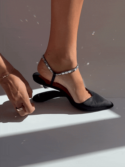 Escarpins Publicist en cristal noir