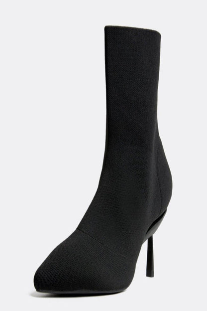 Bottes tricotées noires