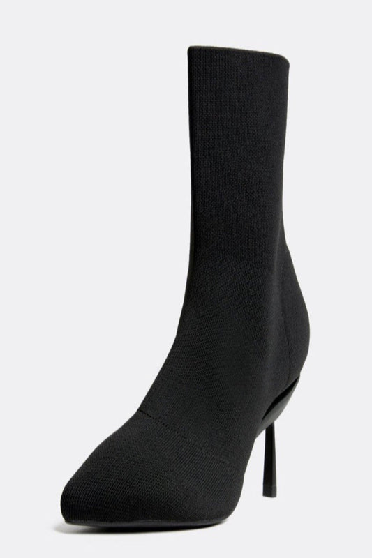Bottes tricotées noires