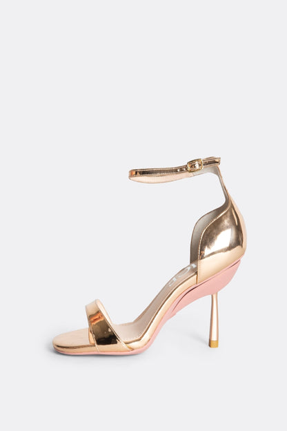 Sandales Editor en or rose