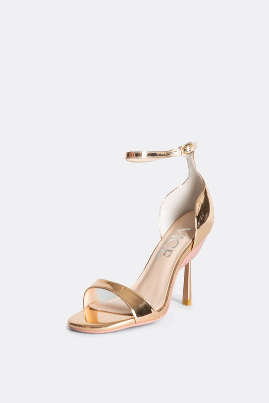 Sandales Editor en or rose