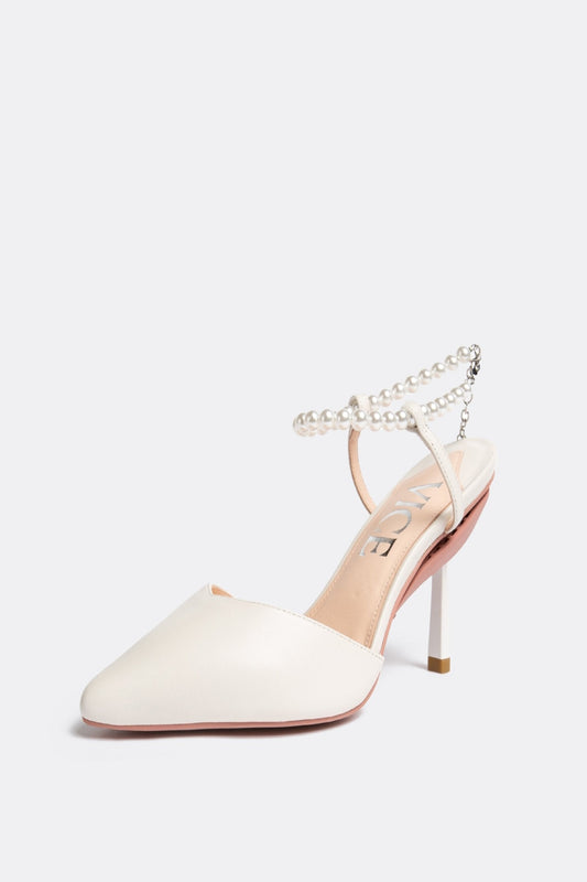 Escarpins Publicist en blanc perle