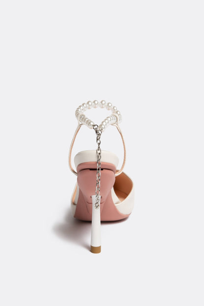 Escarpins Publicist en blanc perle