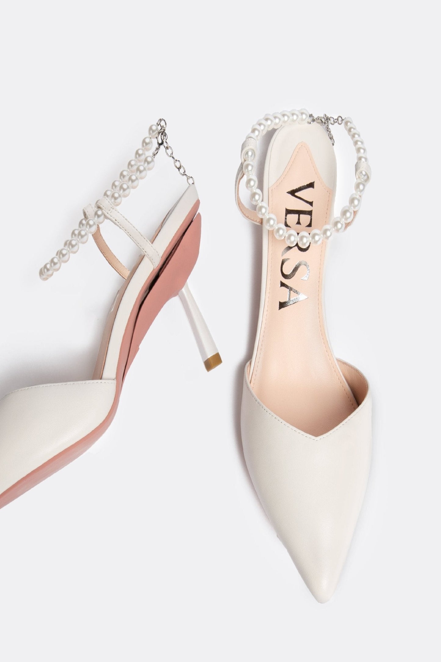 Escarpins Publicist en blanc perle