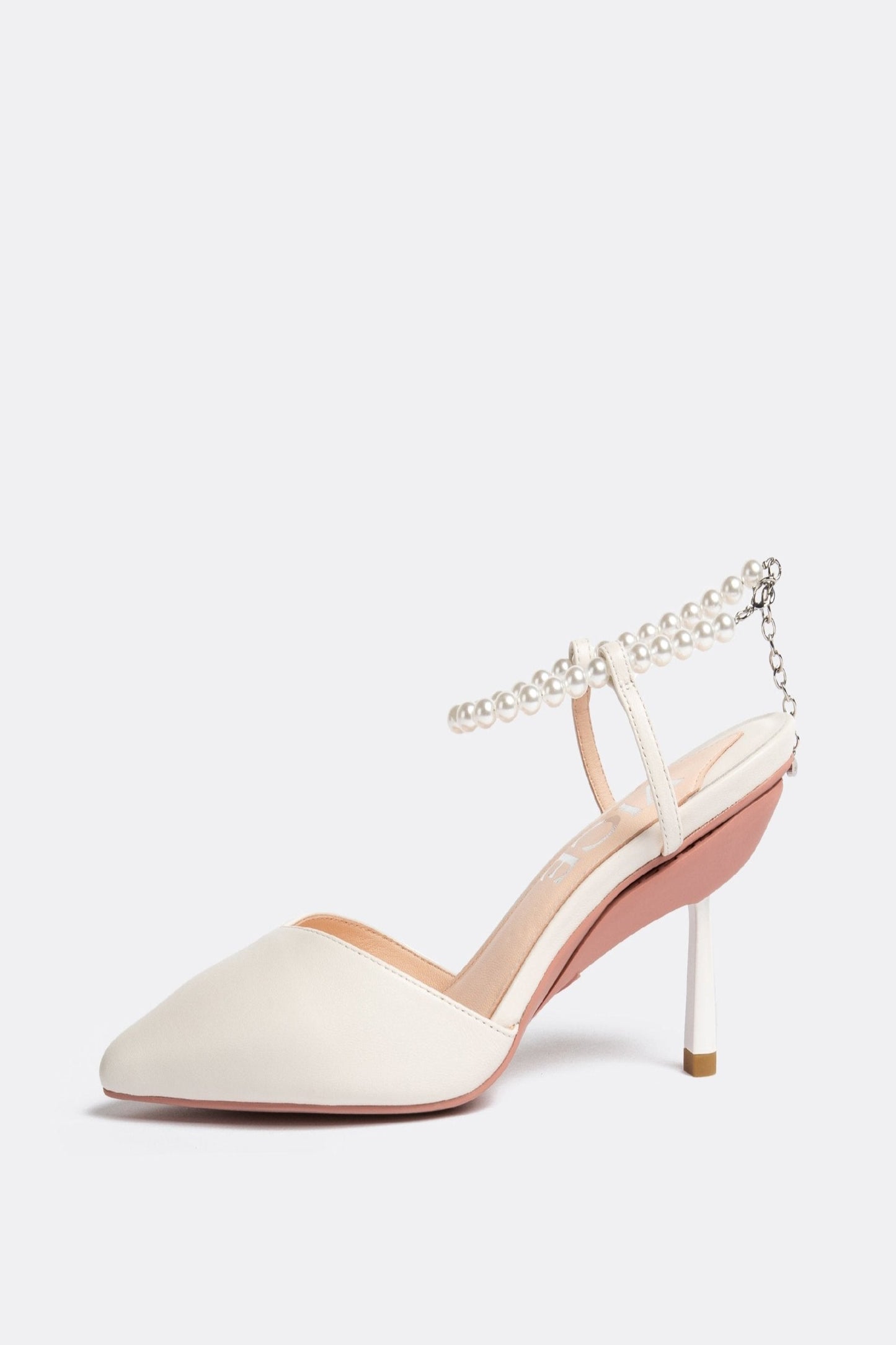Escarpins Publicist en blanc perle